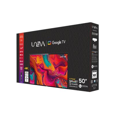 UNEVA TV 4K  50 inch ( ضد الكسر )